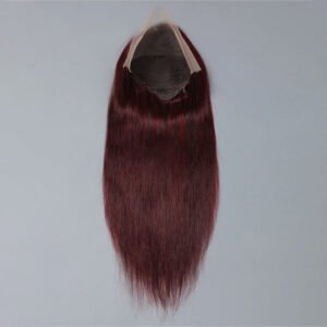 99j Burgundy 13x4 Transparent Lace Front Wig - 100% Virgin Remy Human Hair Wholesale