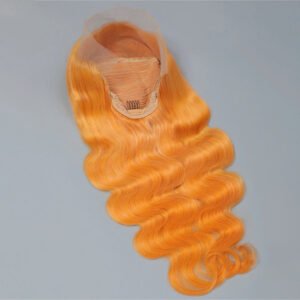 Orange Ginger 13×4 Transparent Lace Front Wig – 100% Virgin Remy Human Hair Wholesale
