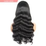 loose wave virgin human hair lace wig